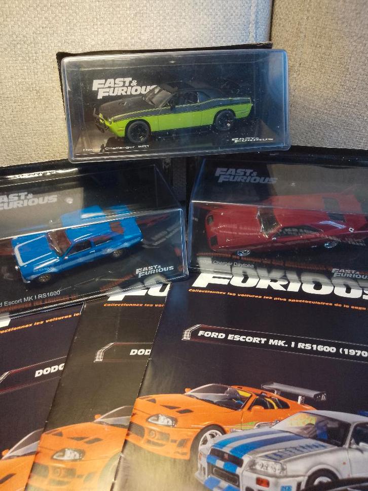 3 voitures Fast & Furious 1/43 avec vitrines ( NEUVES ), Hobby en Vrije tijd, Modelauto's | 1:43, Nieuw, Auto, Overige merken