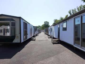 Woonwagens, chalets, woonunits met dubbel glas voorradig beschikbaar voor biedingen