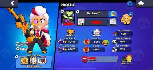 Brawl stars acc maxed, Games en Spelcomputers, Games | Atari, Zo goed als nieuw, Ophalen of Verzenden