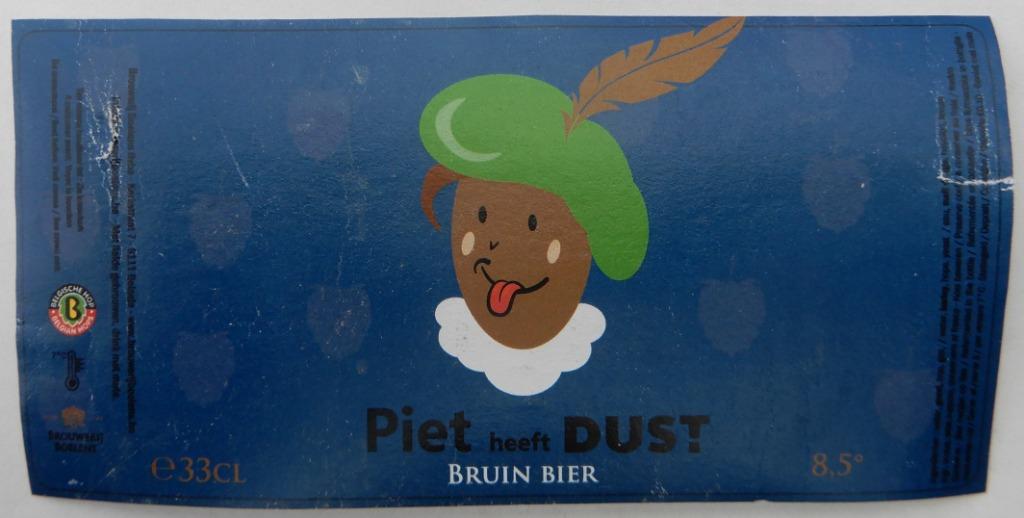 Bieretiket Piet heeft DUST Brouwerij Boelens (10f3), Verzenden, Gebruikt