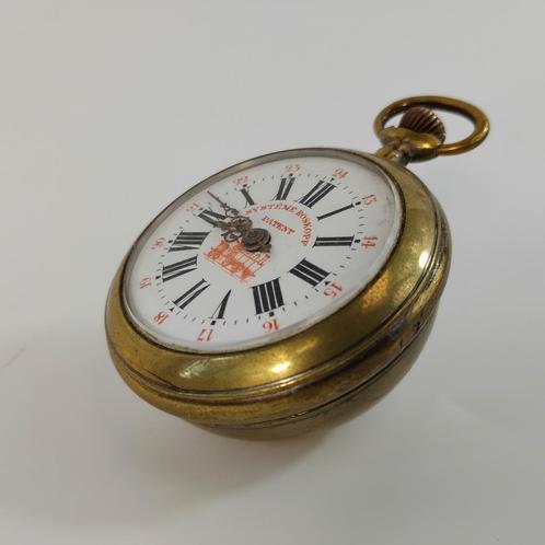 Stationshorloge Roskopf, halve bol 1900, Antiek en Kunst, Antiek | Overige Antiek