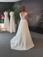 Prachtige ivoorkleurige trouwjurk in A-lijn model, Ophalen of Verzenden, Zo goed als nieuw, Trouwjurk