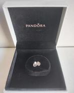 Pandora oorknopjes stekers hartjes Perfecte staat, Puces ou Clous, Enlèvement ou Envoi, Utilisé, Avec strass