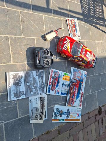 Tamiya FF-02 Alfa vintage rc auto, Enlèvement ou Envoi, Utilisé