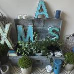 Lettres en métal recyclé  X-MAS -Style Indus, Huis en Inrichting, Ophalen of Verzenden, Nieuw