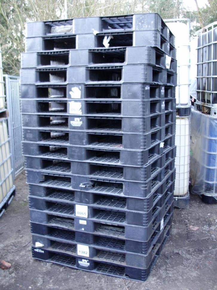 gebruikte plastieken palletten 2de keuze, Tuin en Terras, Regentonnen, Gebruikt, Hout, Ophalen of Verzenden