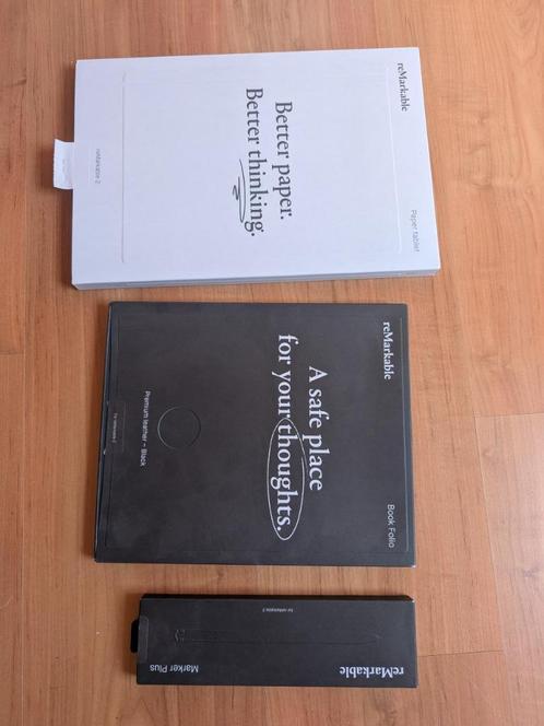 reMarkable 2 met Marker Plus, leren hoes, extra tips, Computers en Software, Tekentablets, Gebruikt, Draadloos, Ophalen of Verzenden