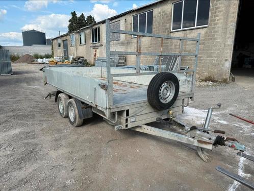 elektrische kipper, dubbelassig. 4m x 2m, Auto diversen, Aanhangers en Bagagewagens, Zo goed als nieuw, Ophalen