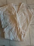 High waist white denim, Kleding | Dames, Broeken en Pantalons, H&M, Wit, Maat 46/48 (XL) of groter, Ophalen of Verzenden