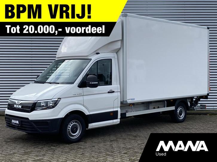 MAN TGE WORDT VERWACHT 3.180 Bakwagen NIEUW Dhollande laadkl, Auto's, Bestelwagens en Lichte vracht, Bedrijf, Te koop, ABS, Airconditioning
