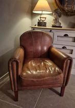 Schaapsleer zetel feautuil   1970, Huis en Inrichting, Fauteuils, Ophalen, Zo goed als nieuw