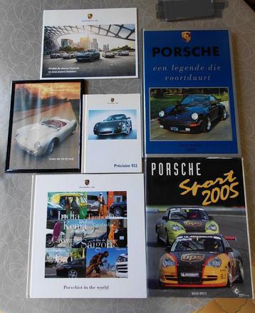 5 boeken + 1 fotokader Porsche  beschikbaar voor biedingen