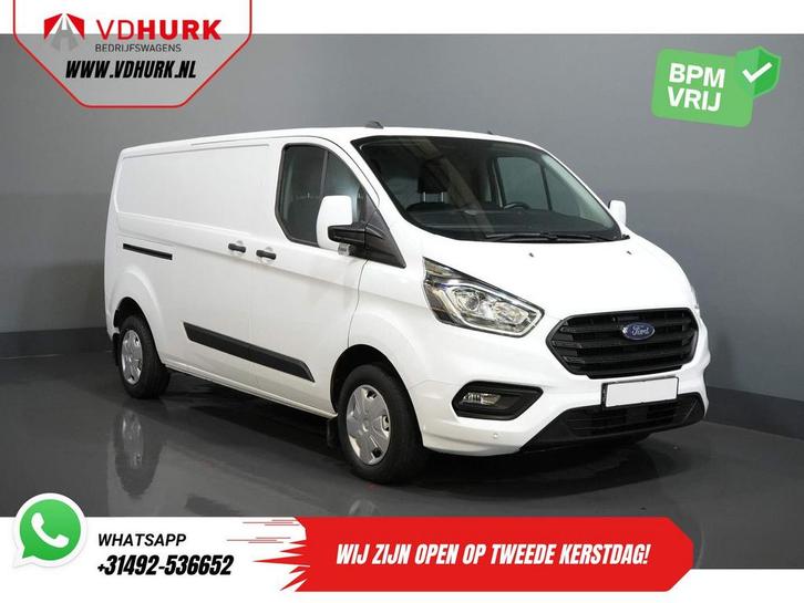 Ford Transit Custom 2.0 TDCI 130 pk L2 (DEMO) 2.8t Trekverm., Auto's, Bestelwagens en Lichte vracht, Bedrijf, ABS, Airconditioning