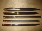 SHEAFFER Lot de 5 Stylos-Bille, Porte-Mines et Roller, Verzamelen, Pennenverzamelingen, Ophalen of Verzenden, Gebruikt, Balpen