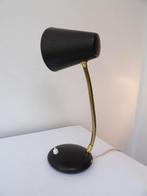 Lampe de bureau design Sixties, noir/métal, Enlèvement ou Envoi