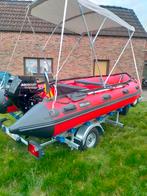 Heavy Duty rubberboot 4.20m+motor+trailer, Watersport en Boten, Rubberboten, Ophalen of Verzenden, Aluminium, Zo goed als nieuw