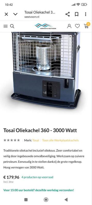 Misschien iets voor de wintervisser
petroleumkachel / olieka beschikbaar voor biedingen