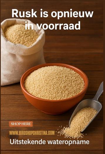 Rusk 1kg - Opnieuw in voorraad - Winkel en Webshop  beschikbaar voor biedingen
