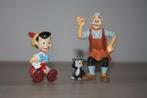 2x figuur Pinochio , Disney , Bullyland handpainted, Verzamelen, Ophalen of Verzenden, Peter Pan of Pinokkio, Gebruikt, Beeldje of Figuurtje