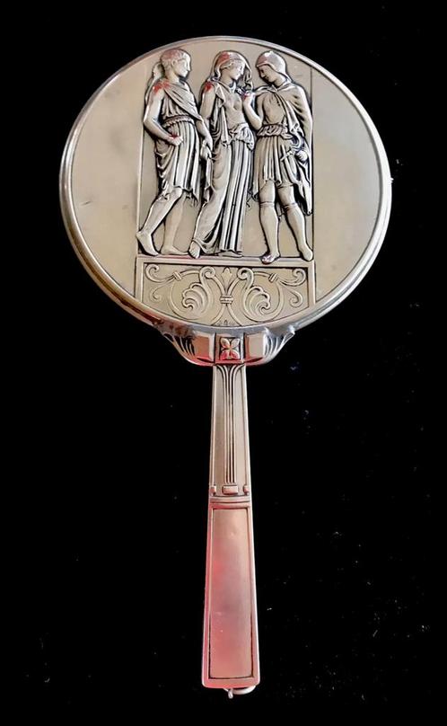 WMF Handspiegel verzilverd – Orpheus Eurydice & Hermes, Antiek en Kunst, Antiek | Zilver en Goud, Ophalen of Verzenden
