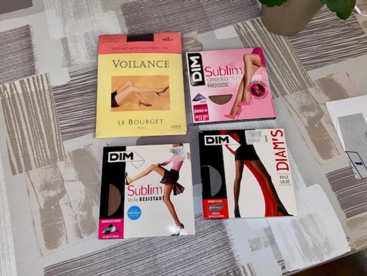 Lot de 4 paires de collants femme DIM et Le Bourget, Kleding | Dames, Leggings, Maillots en Panty's, Nieuw, Panty, Blauw, Ophalen