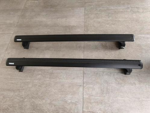 Thule WingBar Evo 118 cm zwart/Thule Fitkit 3164/voetjes 753, Auto diversen, Dakdragers, Zo goed als nieuw, Ophalen