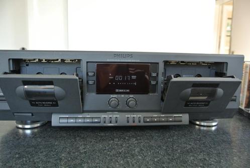 vintage cassettedeck Philips, Audio, Tv en Foto, Cassettedecks, Dubbel, Philips, Ophalen