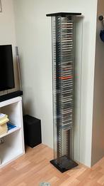 CD toren met CD’s., Huis en Inrichting, Ophalen, Gebruikt, Glas, 25 tot 75 discs