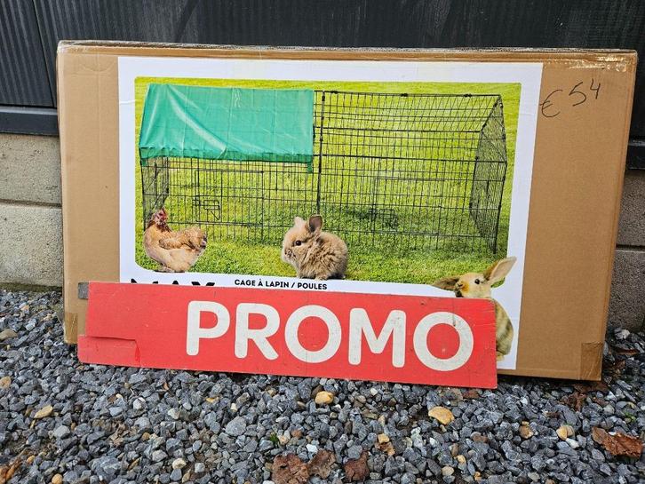 kippenren konijnenren , met puntdak zwart, Dieren en Toebehoren, Pluimvee | Toebehoren, Nieuw, Kippenhok of Kippenren, Ophalen of Verzenden