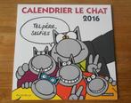 Calendrier Le Chat 2016 neuf (encore sous cello) - Geluck, Verzamelen, Stripfiguren, Ophalen
