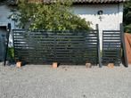 Nieuwe moderne zwarte poort, Tuin en Terras, Nieuw, Ophalen of Verzenden, 150 tot 200 cm, IJzer