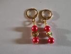 Oorbellen „Ruby Heart”, Ophalen of Verzenden, Nieuw, Rood, Hangers