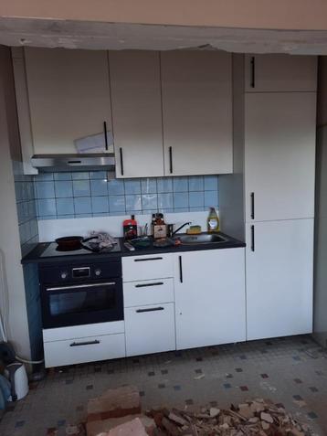 Keuken, Huis en Inrichting, Ophalen, Gebruikt, Crème, Enkelwandige keuken