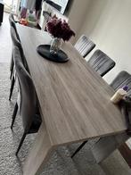 Eet tafel met 6 stoelen , salon kast, Huis en Inrichting, Ophalen, Gebruikt