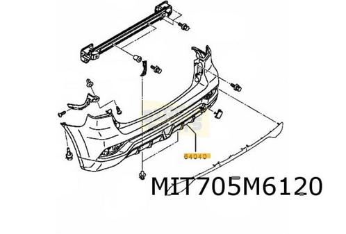 Mitsubishi ASX (7/17-) achterbumper (bij PDC) (te spuiten) O, Auto-onderdelen, Carrosserie, Bumper, Mitsubishi, Achter, Nieuw