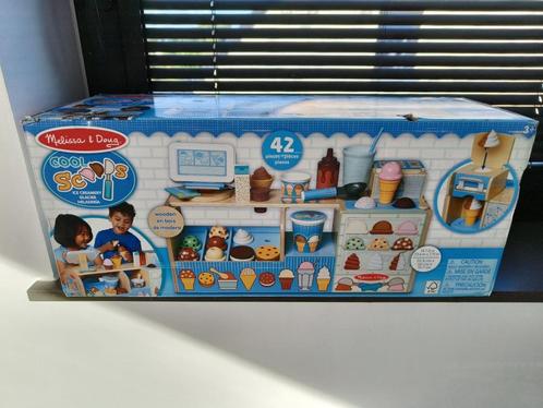 Melissa & Doug Houten ijssalon speelset met cool schepijs, Kinderen en Baby's, Speelgoed | Buiten | Speelhuisjes, Nieuw, Hout