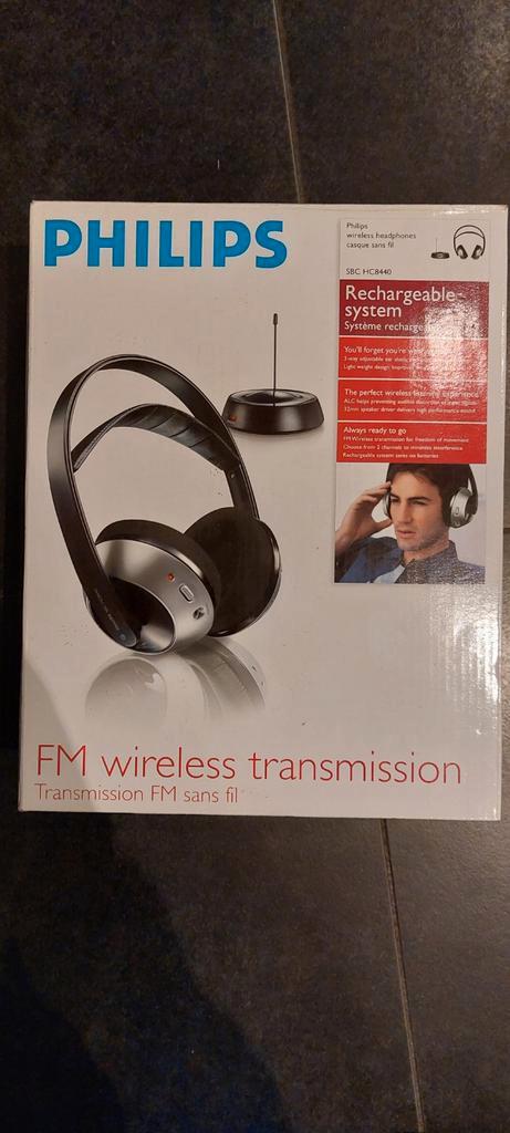 Philips SBCHC8440/00 Headphone wireless, Audio, Tv en Foto, Hoofdtelefoons, Op oor (supra aural), Philips, Draadloos, Ophalen