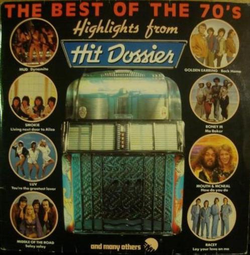 2LP he Best Of The 70's - Highlights From Hit Dossier, Cd's en Dvd's, Vinyl | Verzamelalbums, Gebruikt, Pop, 12 inch, Ophalen of Verzenden