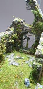 Diorama abdij ruïne, Ophalen, Nieuw, Diorama