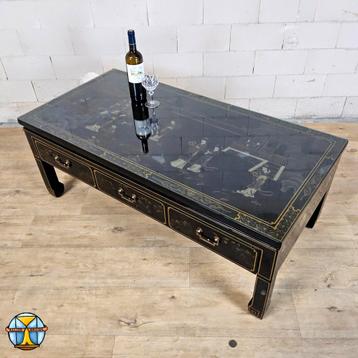 Vintage Chinese salontafel / Oosterse koffietafel (lakmeubel beschikbaar voor biedingen