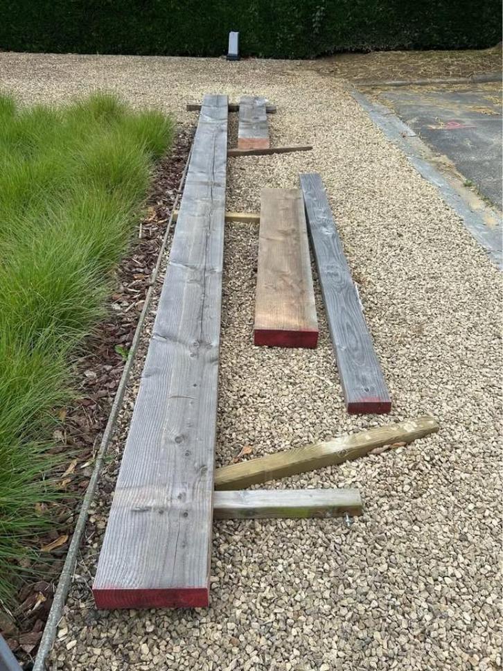 Douglas balk 300 x 100 mm - tot 6,1m, Tuin en Terras, Palen, Balken en Planken, Nieuw, Balken, 250 cm of meer, Ophalen