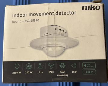 Niko indoor movement detector 351-25340 disponible aux enchères