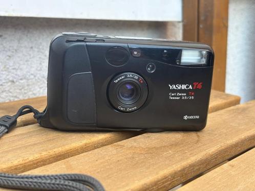 Yashica T4 analoge filmcamera point & shoot, Audio, Tv en Foto, Fotocamera's Analoog, Zo goed als nieuw, Compact, Overige Merken