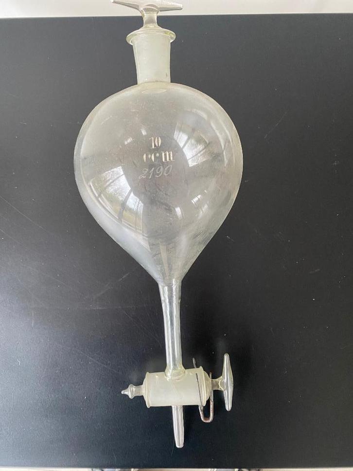 Vintage Ampoule à décanter  pour pharmacien et labo sixties, Antiquités & Art, Curiosités & Brocante, Enlèvement