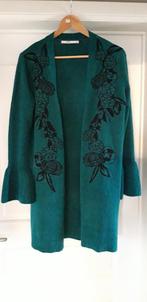 Prachtige groen-zwarte cardigan Steps XS, Ophalen of Verzenden, Zo goed als nieuw, Groen