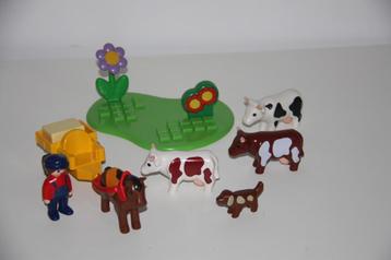 playmobil 123 boerderij dieren, Ophalen of Verzenden, Gebruikt, Los Playmobil