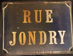 Plaque émaillée rue jondry, Enlèvement ou Envoi