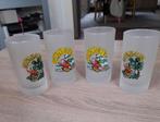 4 glazen boswandeling, Verzamelen, Glas en Drinkglazen, Ophalen of Verzenden, Zo goed als nieuw, Borrel- of Shotglas