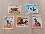 Postzegels Fujeira honden, Postzegels en Munten, Postzegels | Azië, Midden-Oosten, Ophalen of Verzenden, Gestempeld
