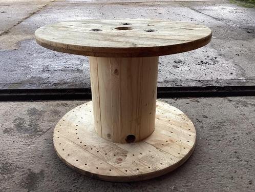 Bobine en bois, Jardin & Terrasse, Tables de jardin, Comme neuf, Rond, Bois, Enlèvement